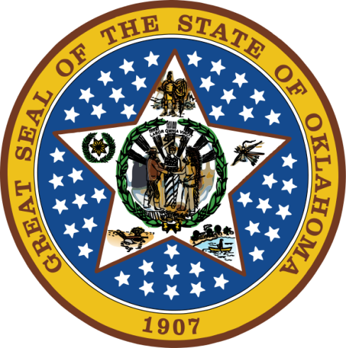 seal of oklahoma with colors